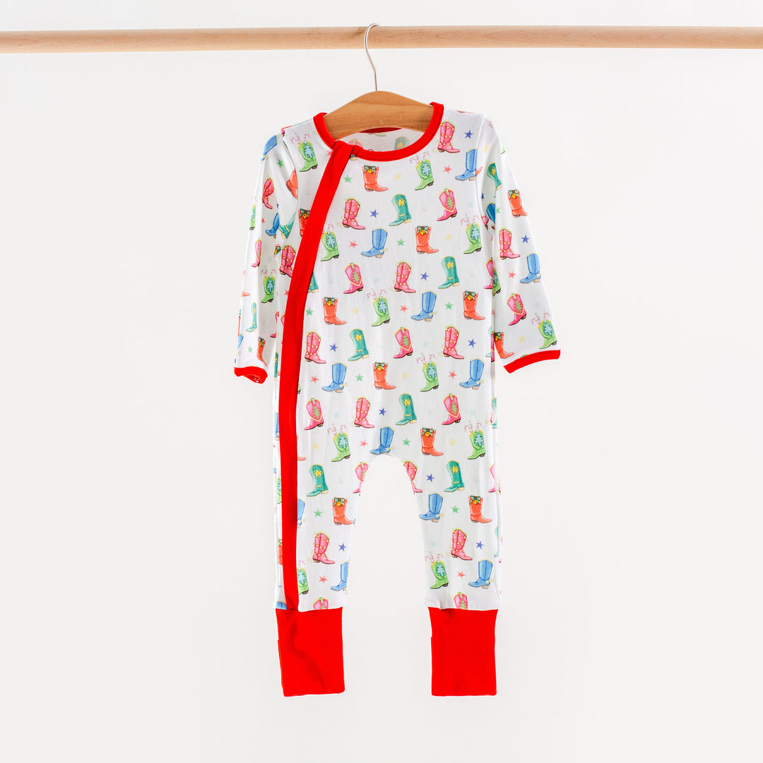 Jingle Boots Organic Cotton Kids Pajamas