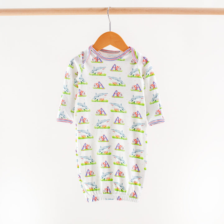 Sharks Mascot Mania Organic Cotton Kids Pajamas