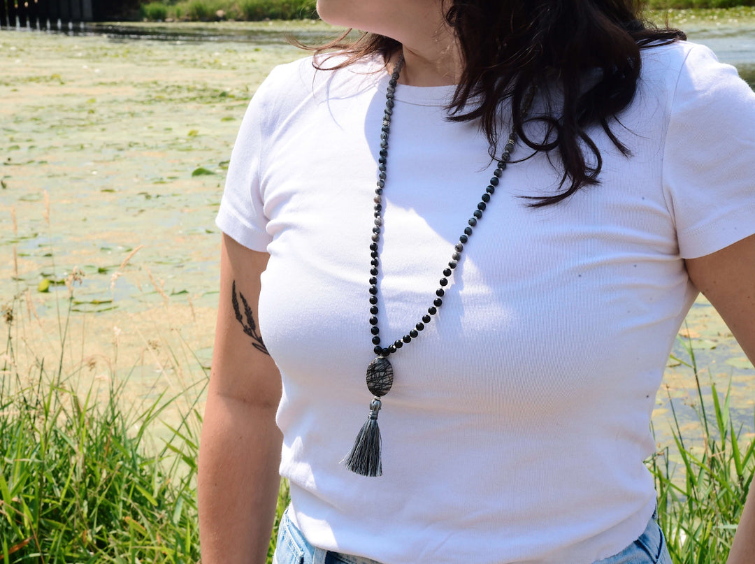 Inner Strength Meditation Mala – 108 Beads for Protection & Clarity