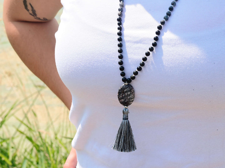 Inner Strength Meditation Mala – 108 Beads for Protection & Clarity