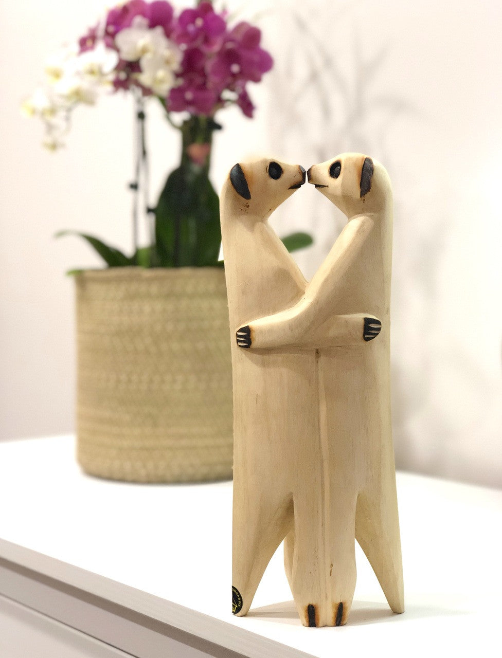 Meerkat Lovers - Jacaranda Wood