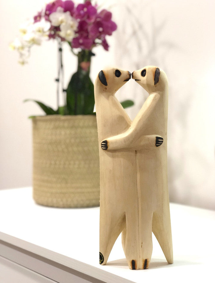 Meerkat Lovers - Jacaranda Wood