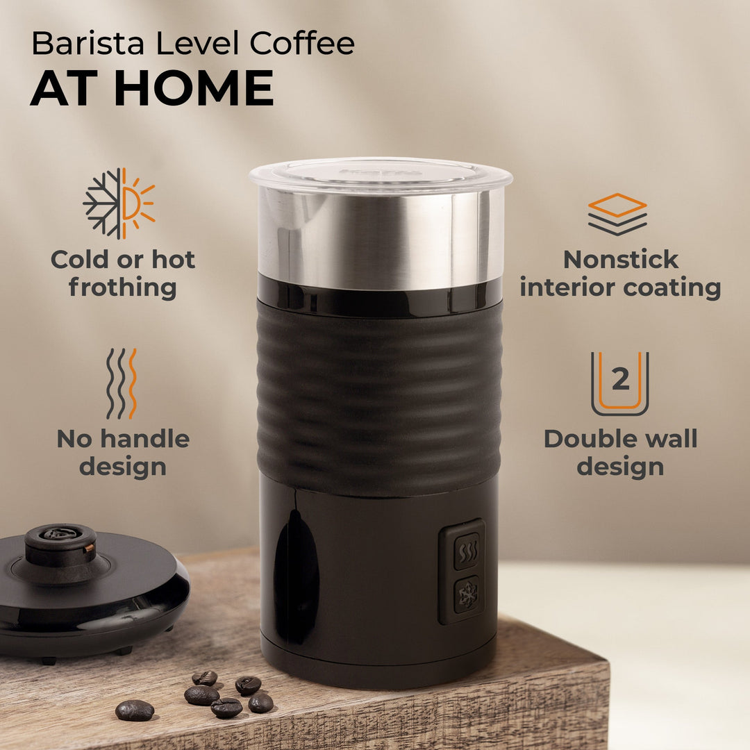 Pour‑In Milk Frother with Silicone Base