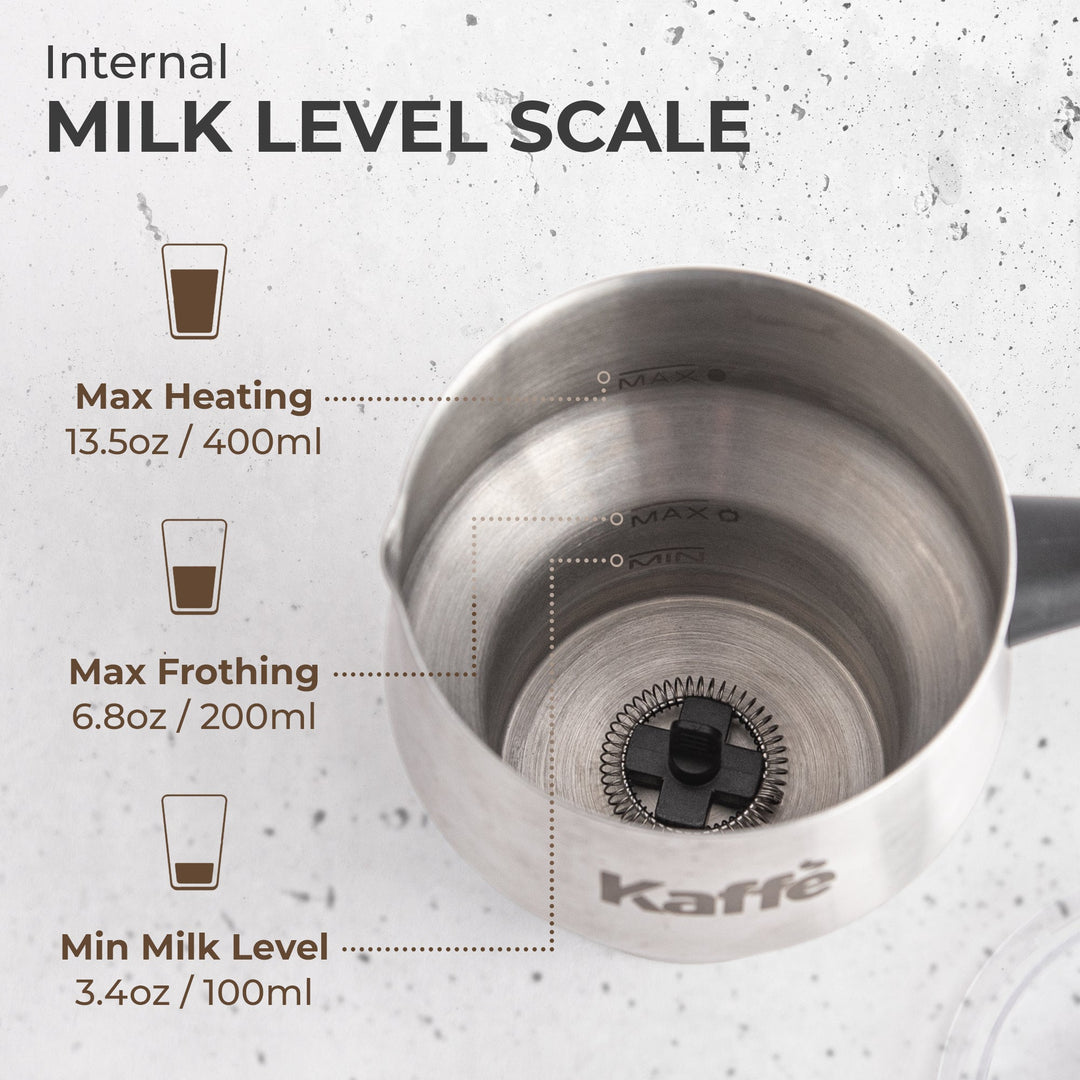 Pour‑In Premium Milk Frother with Digital Screen