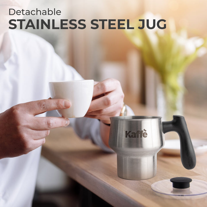 Pour‑In Premium Milk Frother with Digital Screen