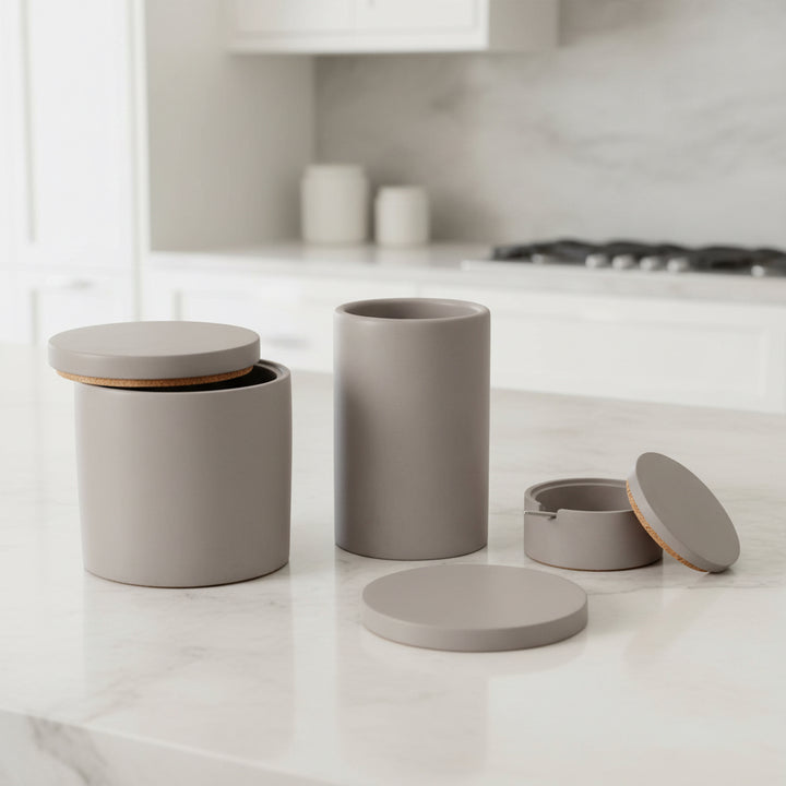 Concrete Kitchen Set: Gray
