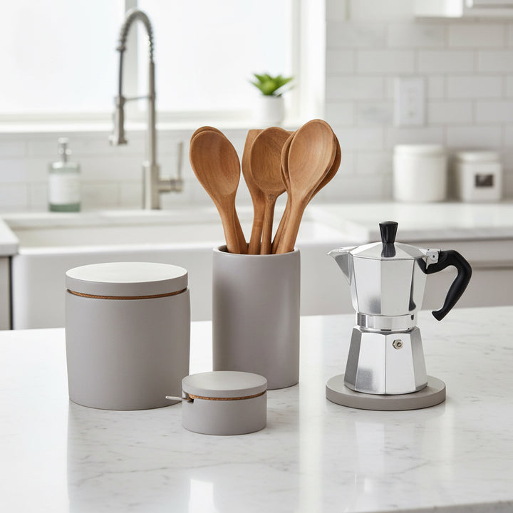 Concrete Kitchen Set: Gray