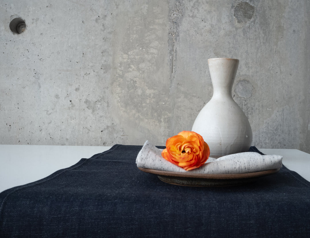 Minimal Denim Table Runner