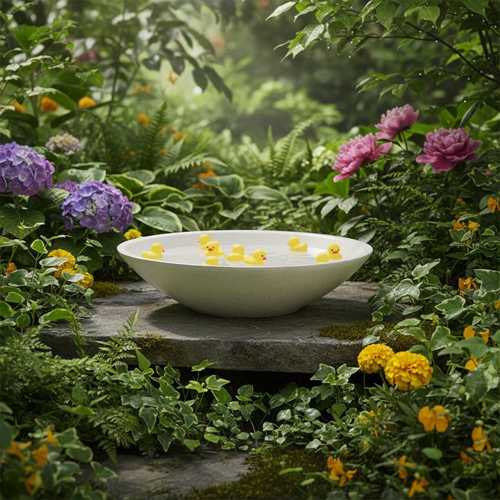 Concrete Infinity Bowl: White