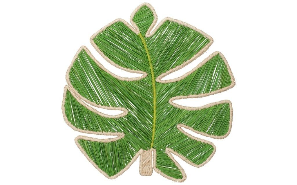 Monstera Leaf Handwoven Iraca Placemat — Placemats, [material], MacondoForever