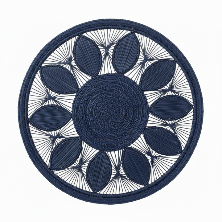 Leaf Medallion Handwoven Iraca Placemat