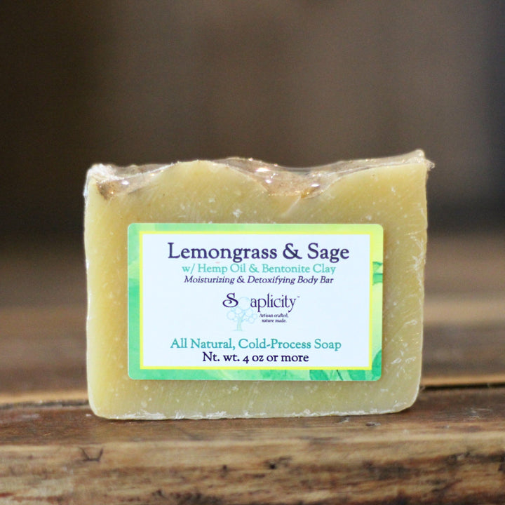 Lemongrass & Sage Soap Bar — Soap Bar, [material], Soaplicity