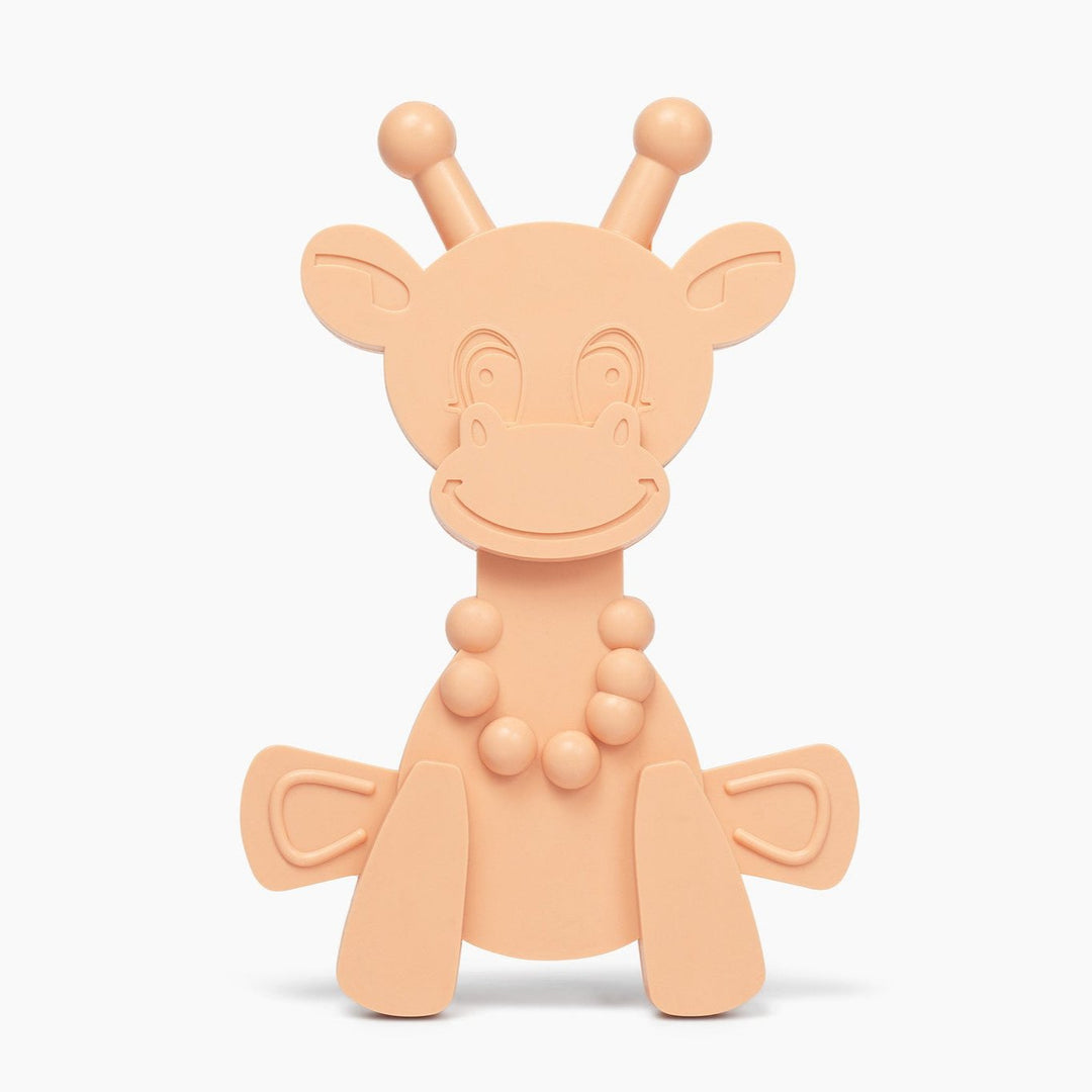 The Little Bamber - Pink - Natural Rubber & Baltic Amber Teething Toy