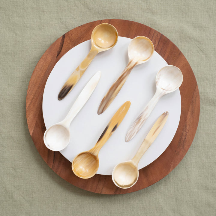 Long Handle Horn Coffee Scoop