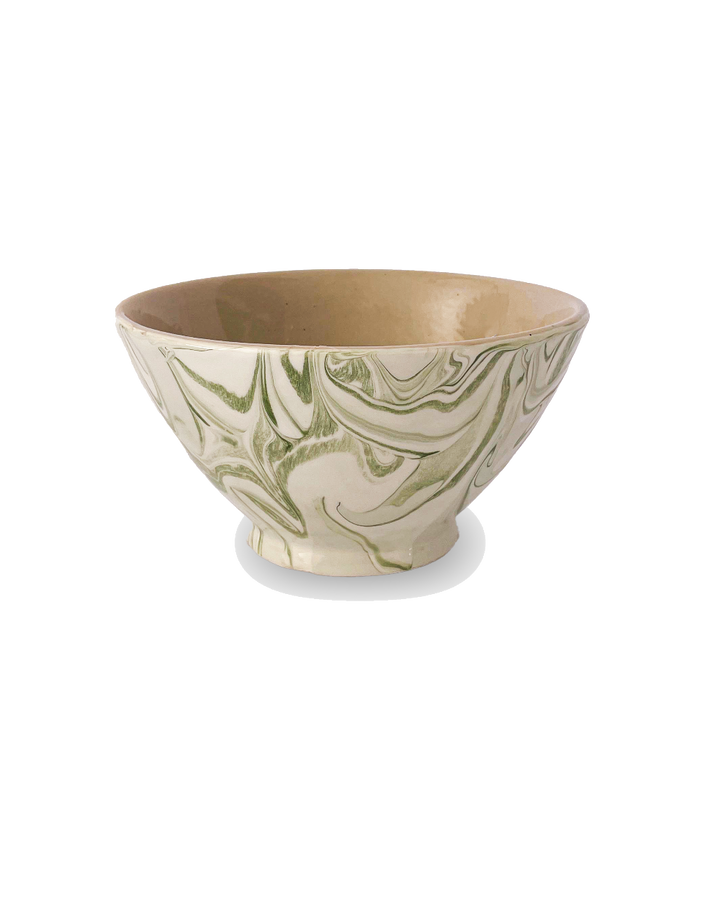 Marbled Olive Ramen Bowl - Set of 4