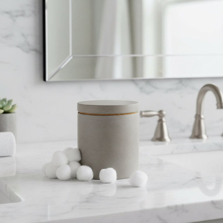 Concrete Module 50 Canister: Gray — Food Container Covers, [material], Port Living Co.