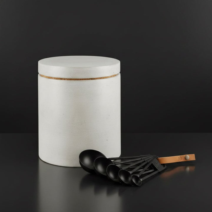 Concrete Module 50 Canister: White — Storage & Organization, [material], Port Living Co.