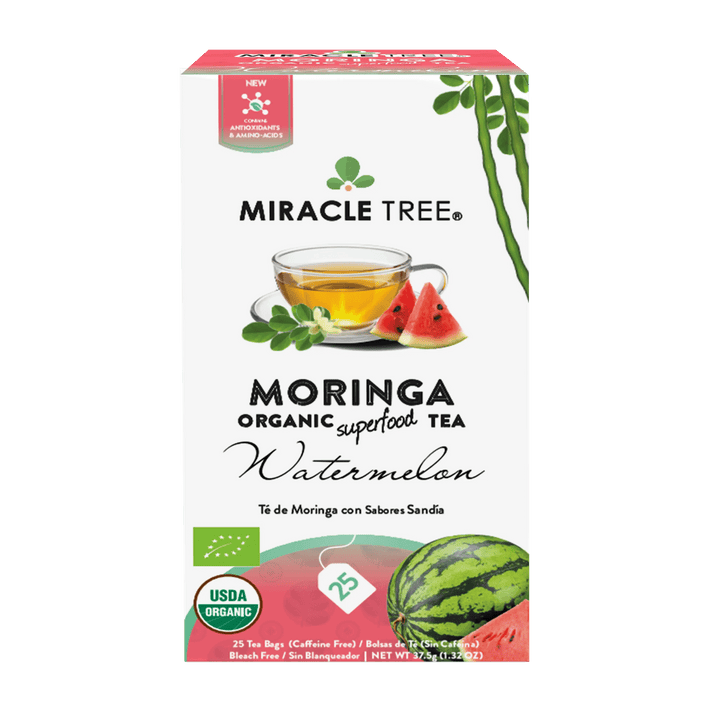 Organic Moringa Tea - Watermelon - Caffeine-Free Herbal Tea