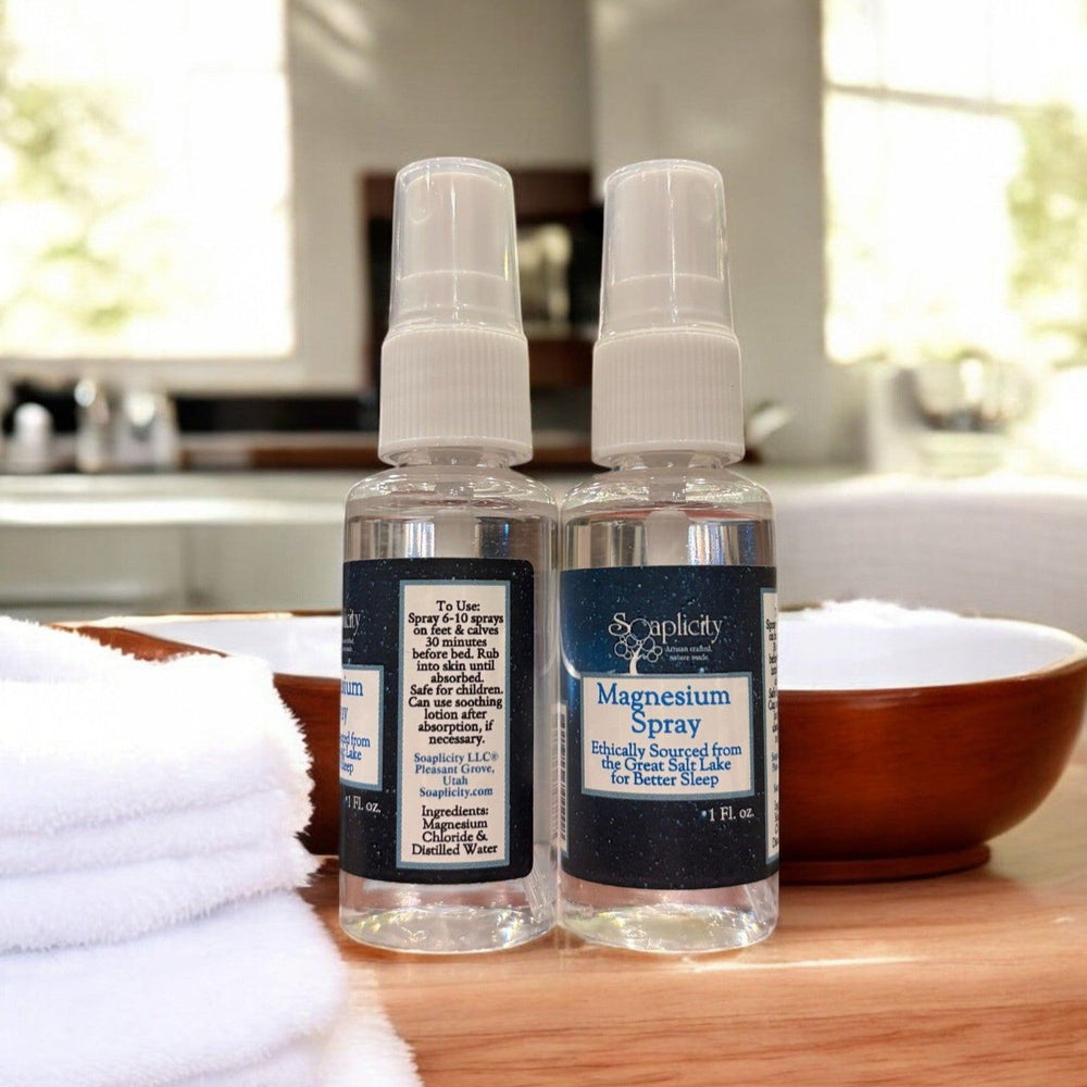 Magnesium Oil Spray - Natural Sleep Aid & Muscle Recovery, 1 oz — Sleep Aid, [material], Soaplicity
