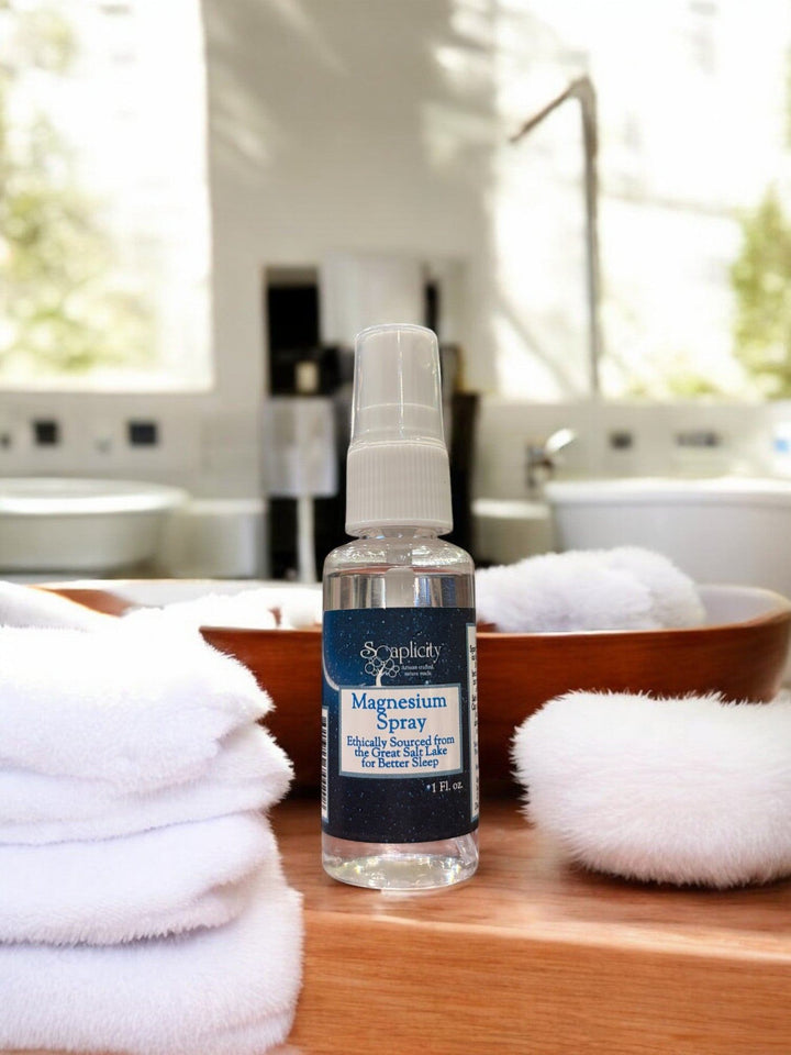 Magnesium Oil Spray - Natural Sleep Aid & Muscle Recovery, 1 oz — Sleep Aid, [material], Soaplicity