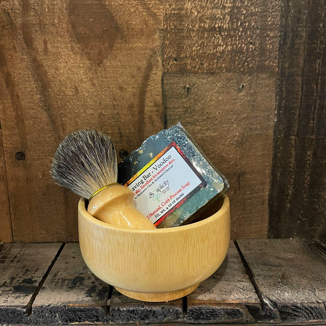 Men's Shaving Sets in Bamboo — Men's Shaving Sets, [material], Soaplicity