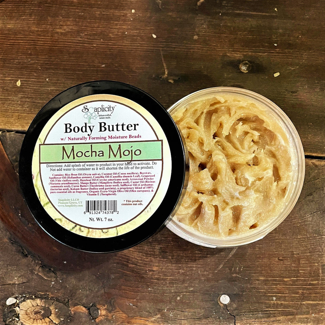 Mocha Mojo Body Butter with Natural Caffeine — Body Butter, [material], Soaplicity