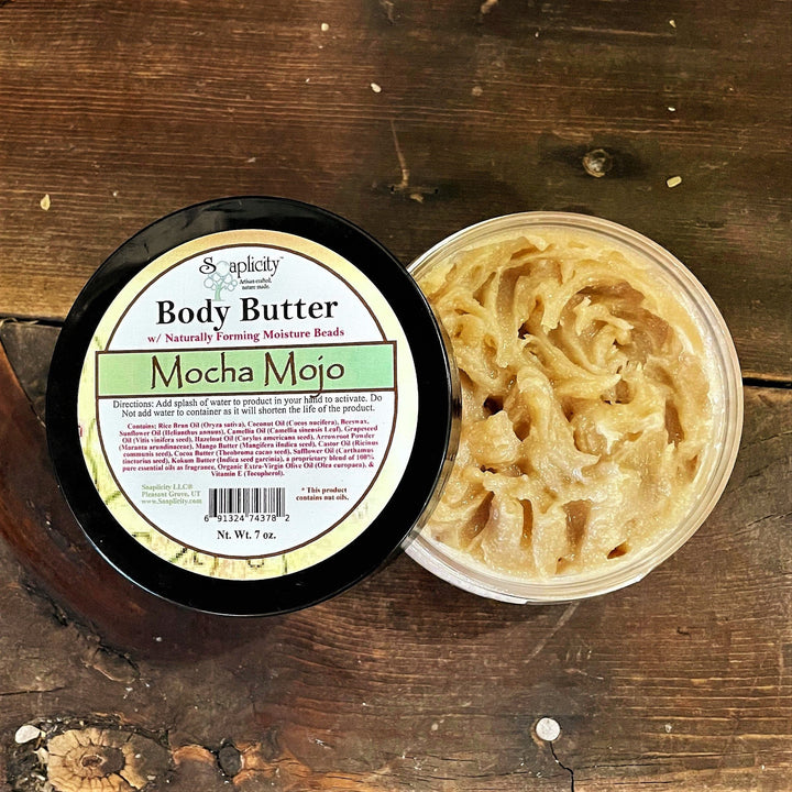 Mocha Mojo Body Butter with Natural Caffeine — Body Butter, [material], Soaplicity