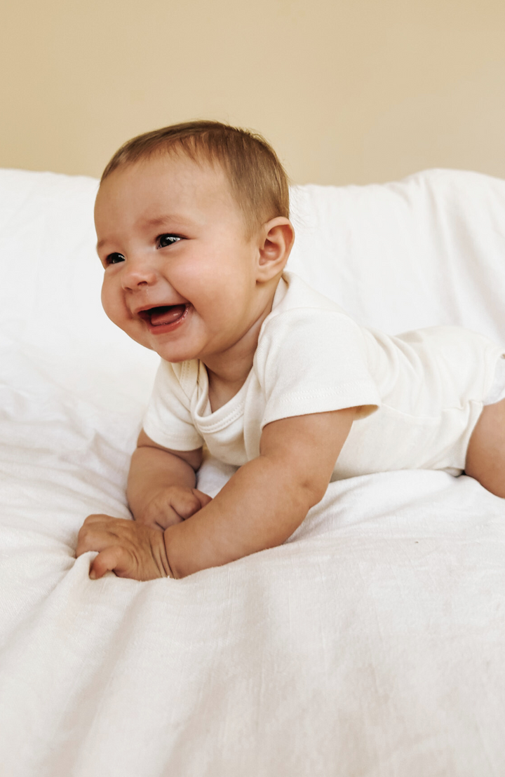 Little Pumpkin Stack Organic Baby Bodysuit