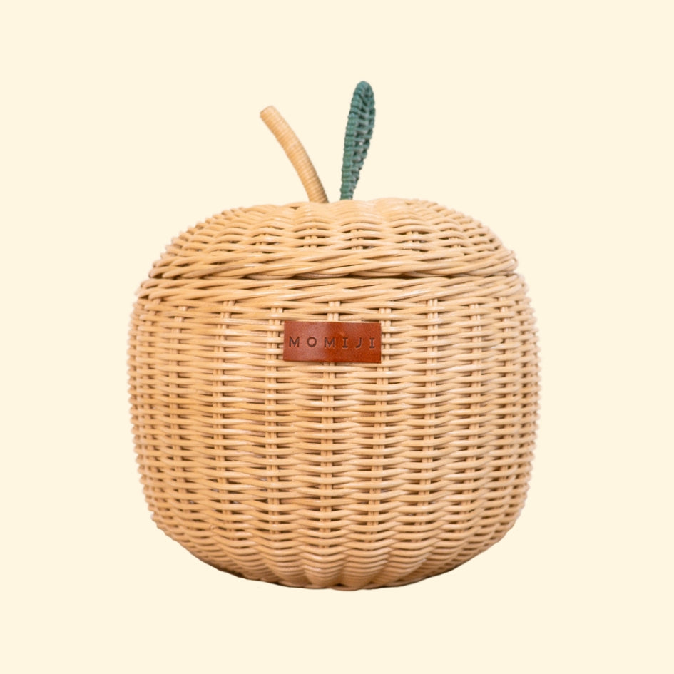 Natural Apple Rattan Storage Basket (Small)