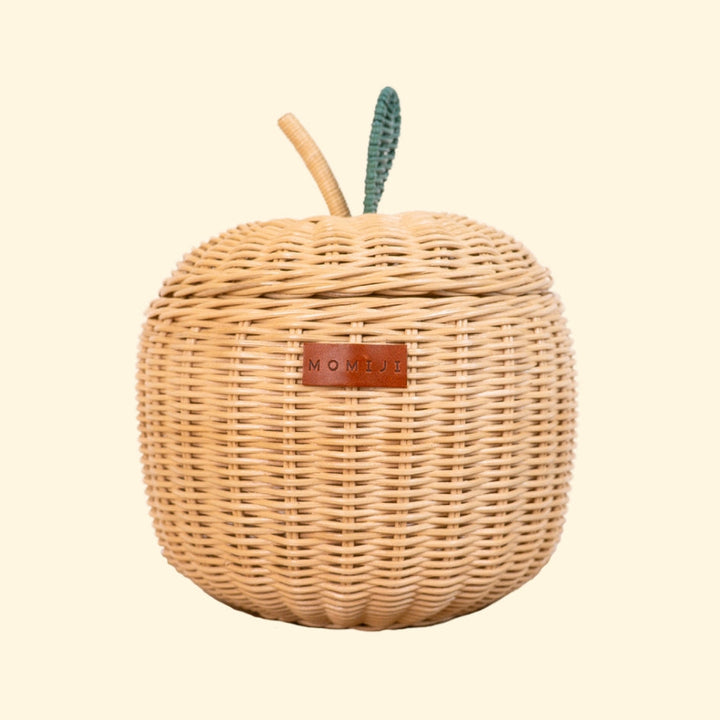 Natural Apple Rattan Storage Basket (Small)
