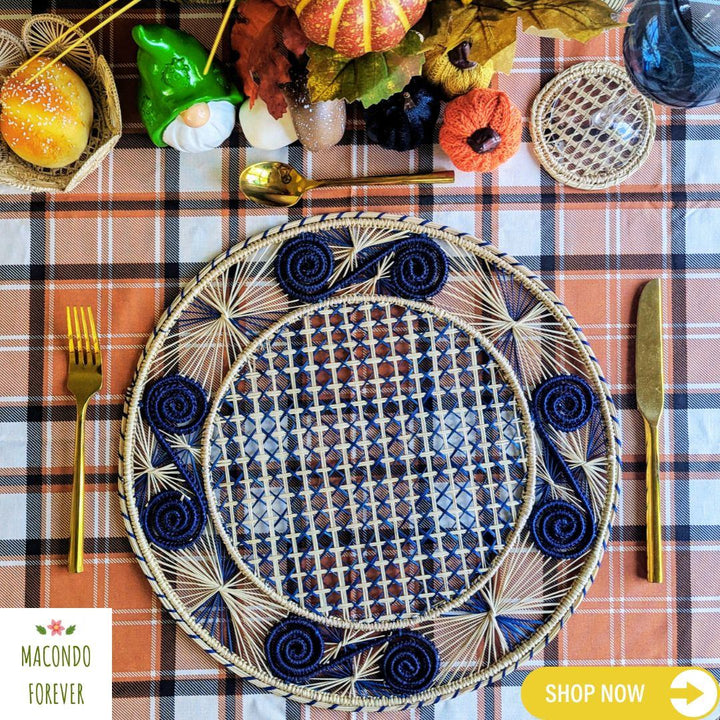 Caracol Handwoven Iraca Placemat — Placemats, [material], MacondoForever