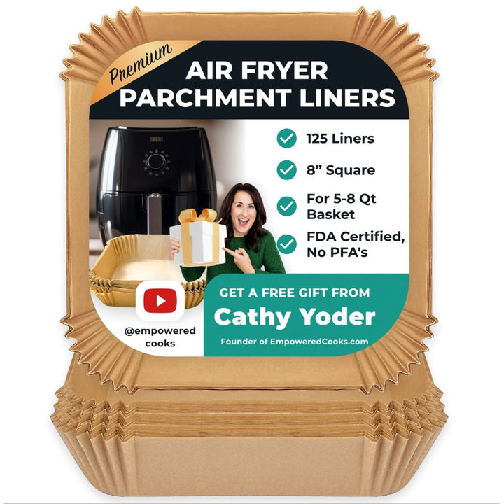 Air Fryer Parchment Liners — Square, Pack of 125
