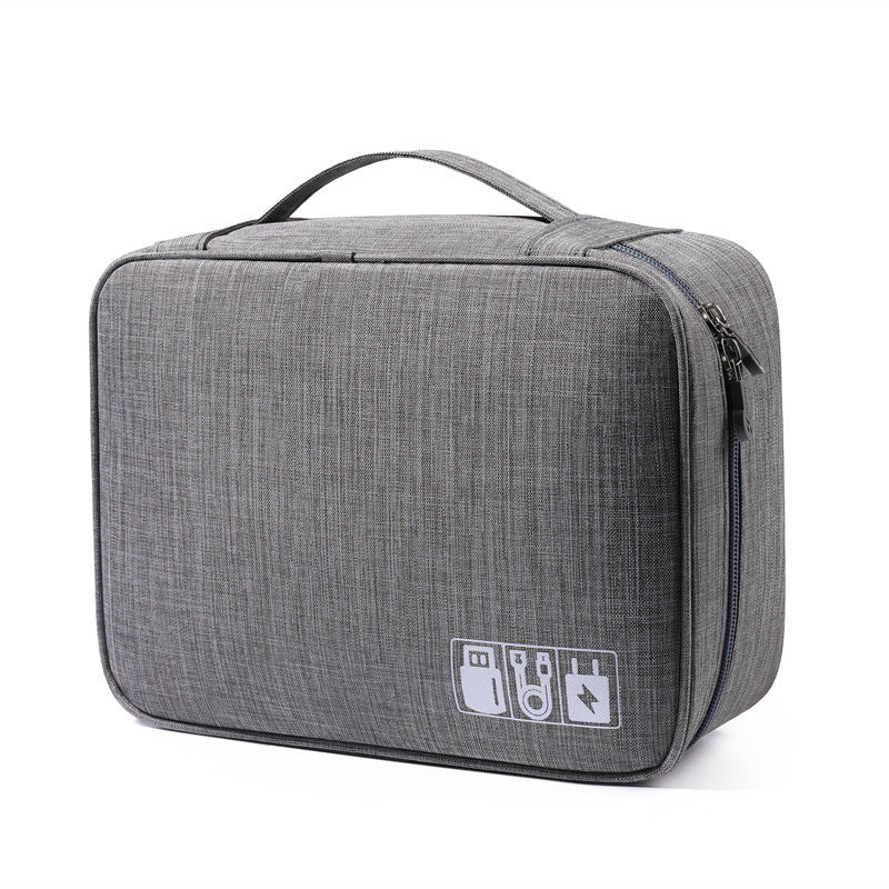 Data cable storage bag, large-capacity grid charger storage bag, mobile hard disk, earphone bag, travel portable waterproof digital bag.