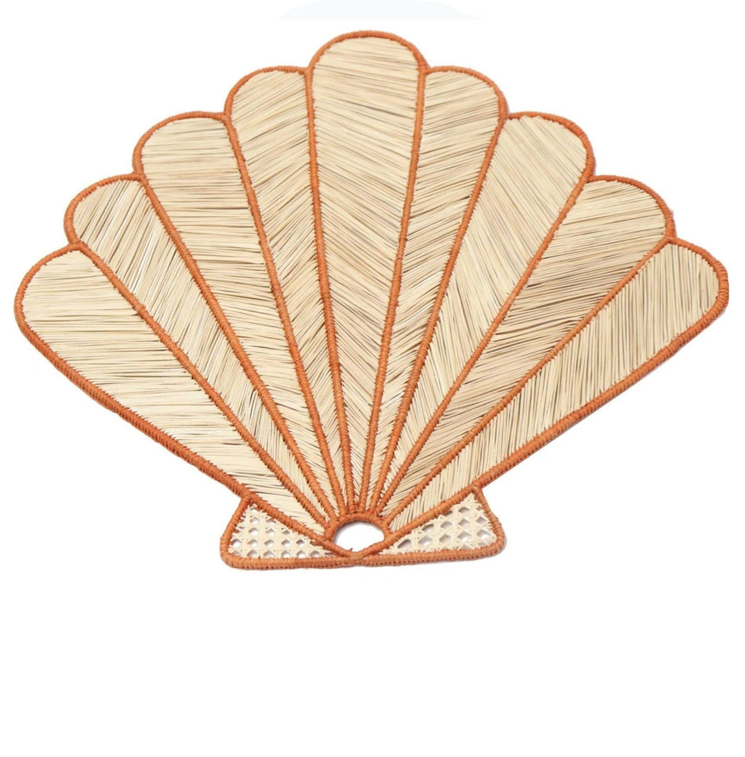 Shell Handwoven Iraca Placemat — Placemats, [material], MacondoForever