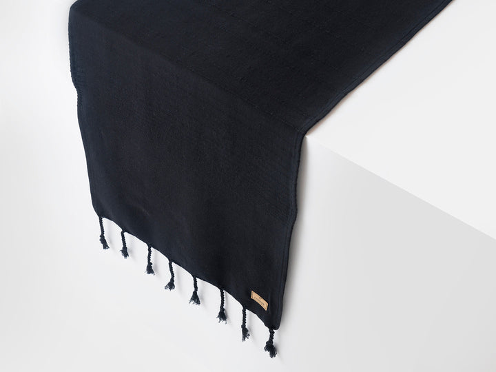 Handwoven Sustainable Cotton Niebla Table Runner