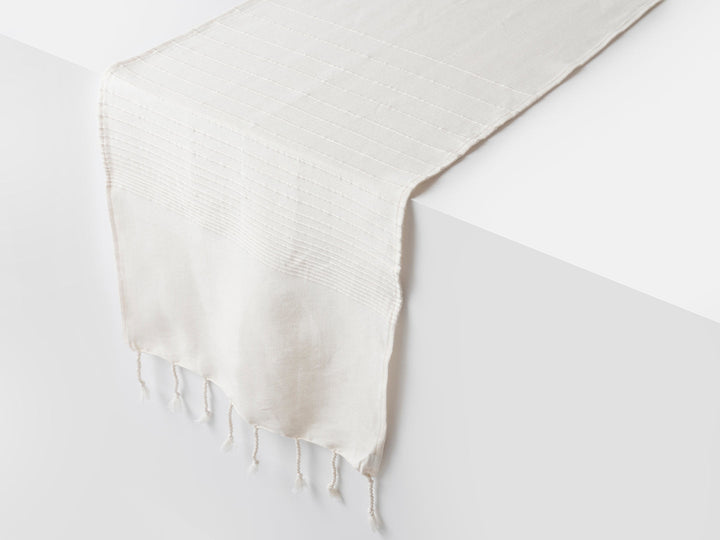 Handwoven Sustainable Cotton Niebla Table Runner