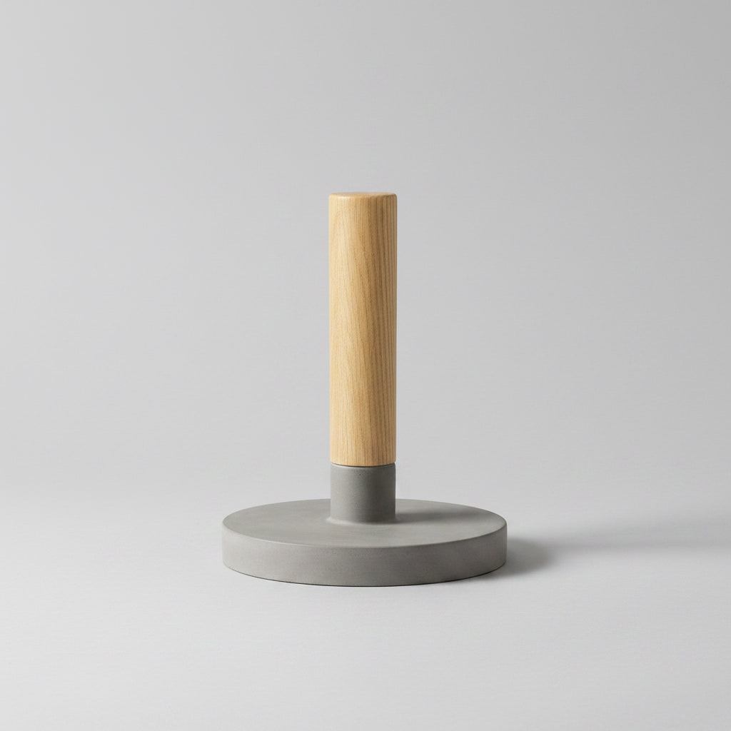 Concrete/Ash Papertowel Holder: Gray — paper towel holder, [material], Port Living Co.