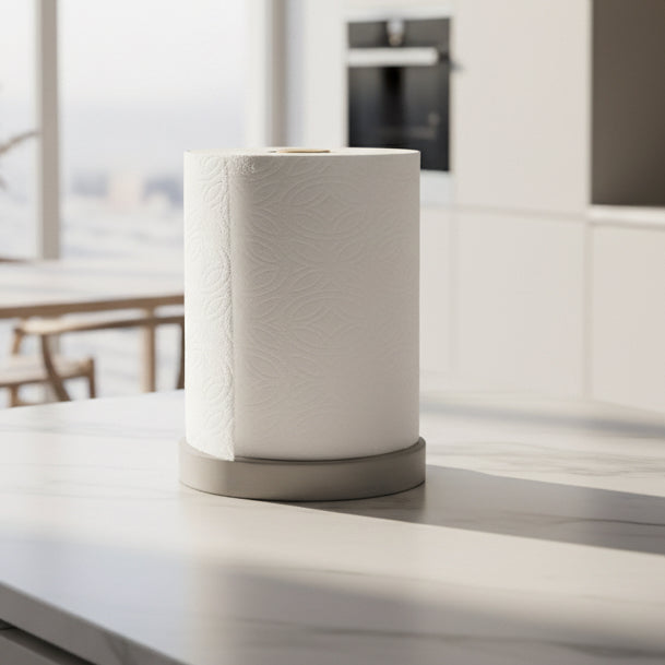 Concrete/Ash Papertowel Holder: Gray