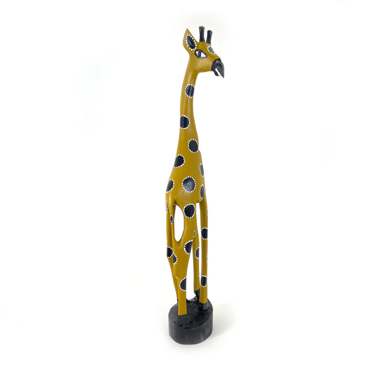 Colorful Painted Wood Giraffe - 24"