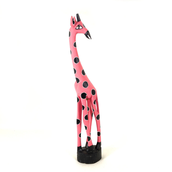Colorful Painted Wood Giraffe - 24"