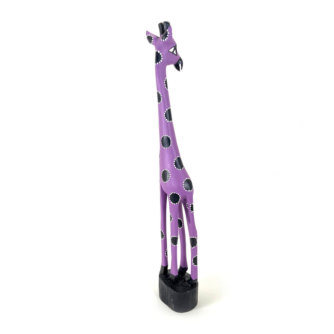 Colorful Painted Wood Giraffe - 24"