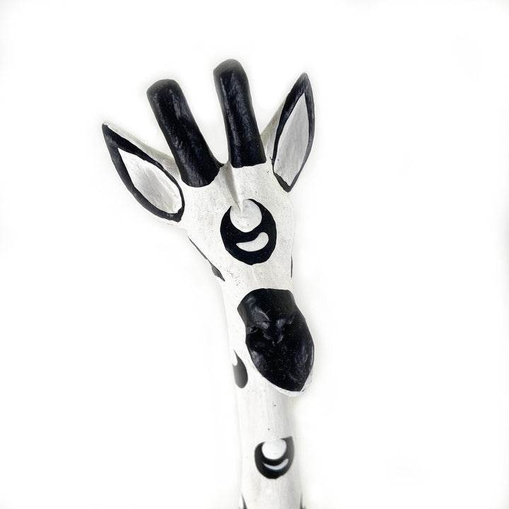 Colorful Painted Wood Giraffe - 24"