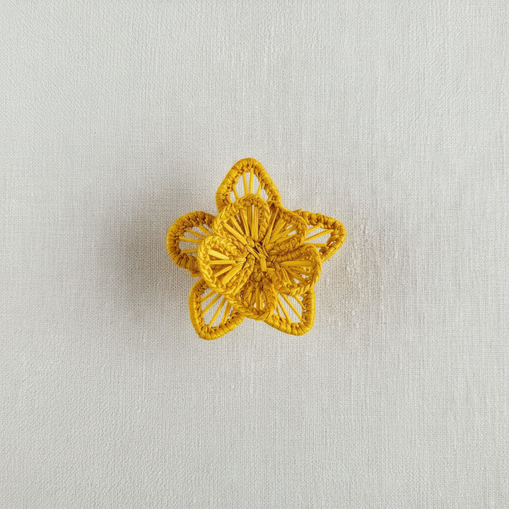 Star Flower Handwoven Iraca Napkin Ring