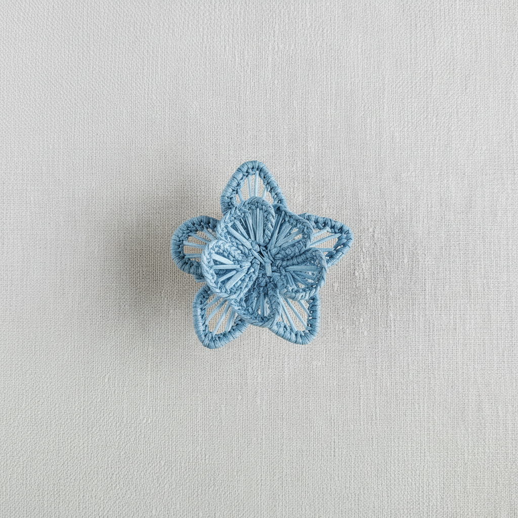 Star Flower Handwoven Iraca Napkin Ring