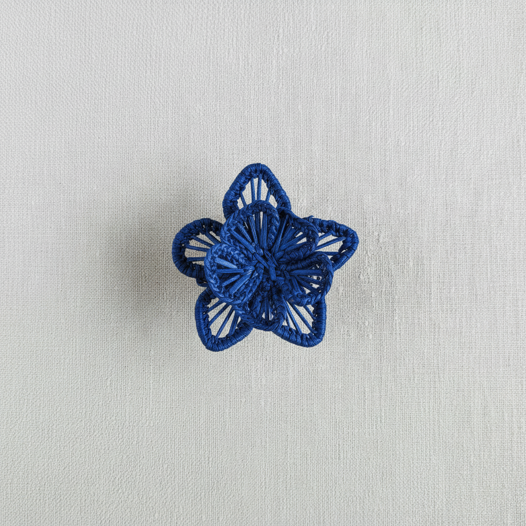 Star Flower Handwoven Iraca Napkin Ring