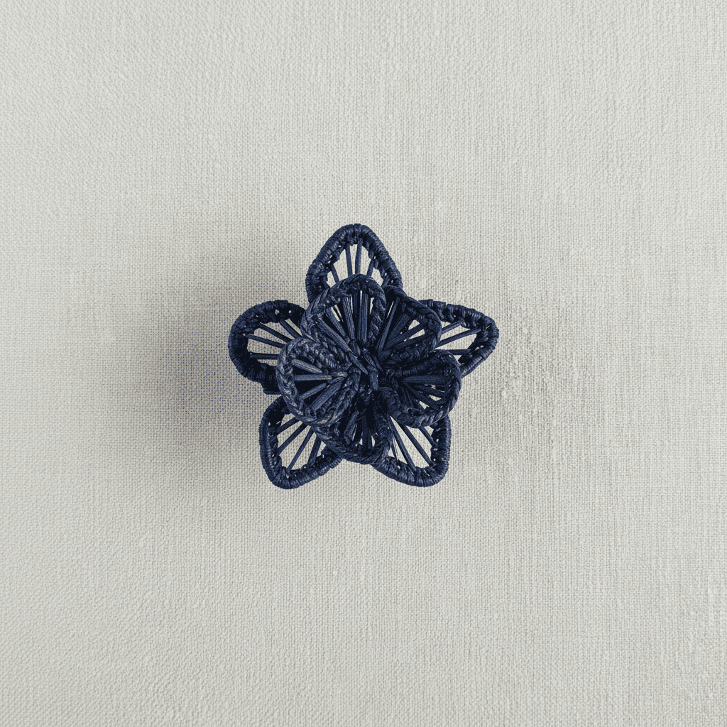 Star Flower Handwoven Iraca Napkin Ring — Napkin Ring, [material], MacondoForever