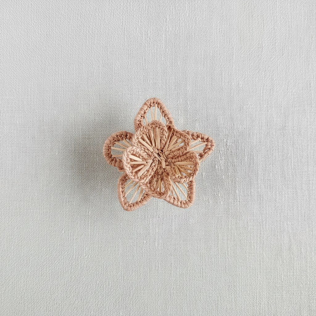 Star Flower Handwoven Iraca Napkin Ring
