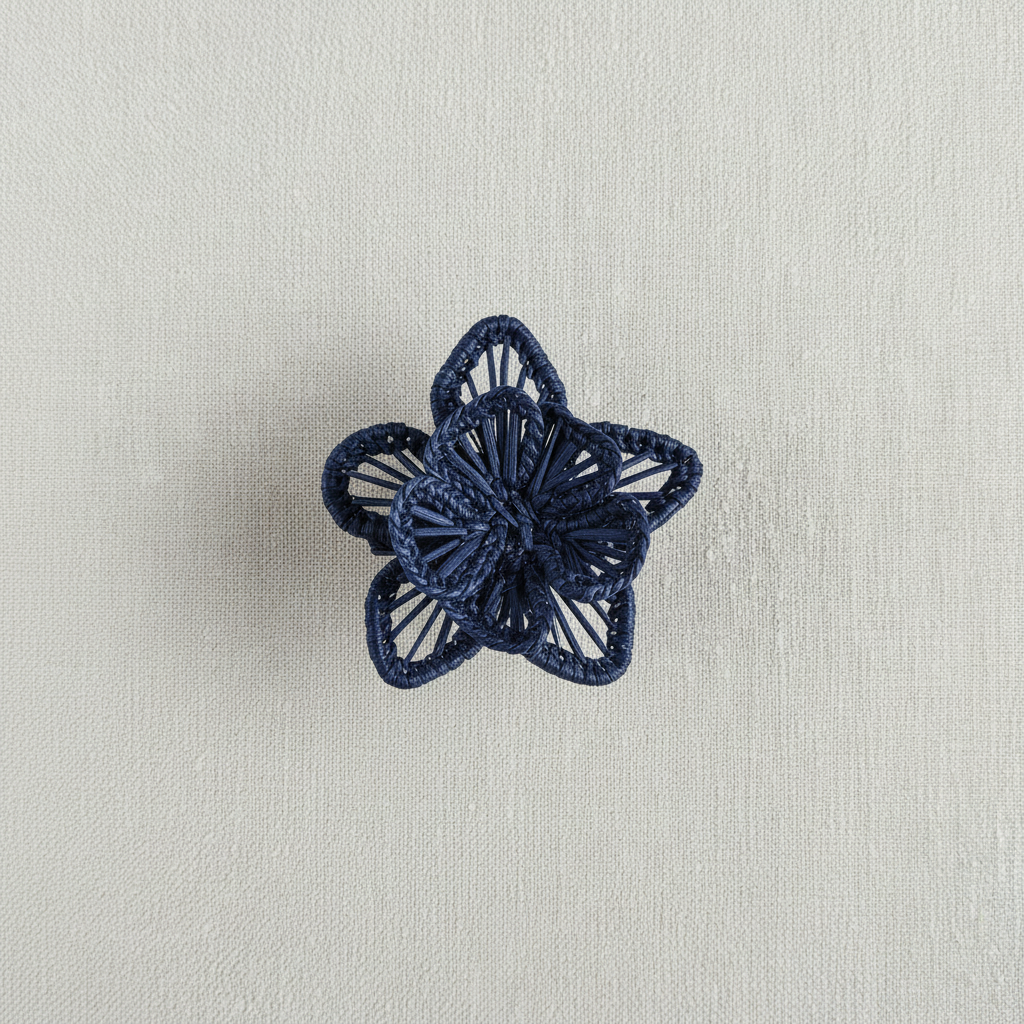Star Flower Handwoven Iraca Napkin Ring