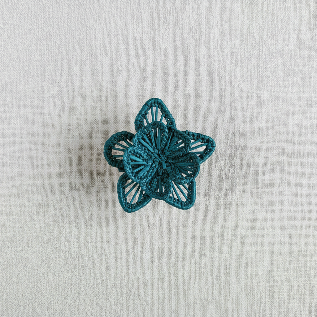 Star Flower Handwoven Iraca Napkin Ring