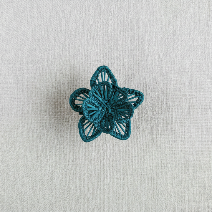 Star Flower Handwoven Iraca Napkin Ring